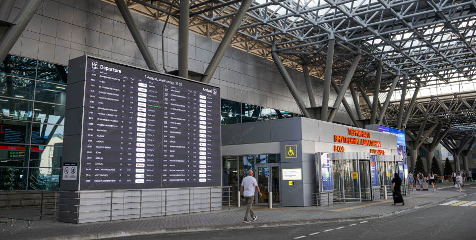 LED экраны в аэропорту города Уфы