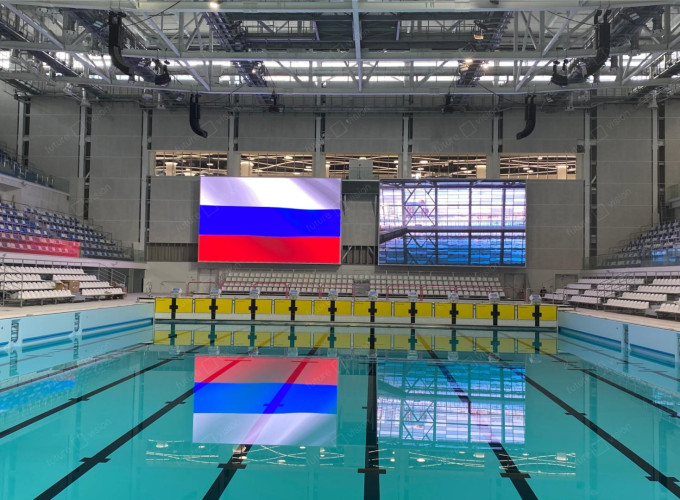 6 светодиодных экранов для Дворца водных видов спорта, город Екатеринбург