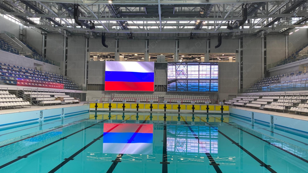 6 светодиодных экранов для Дворца водных видов спорта, город Екатеринбург