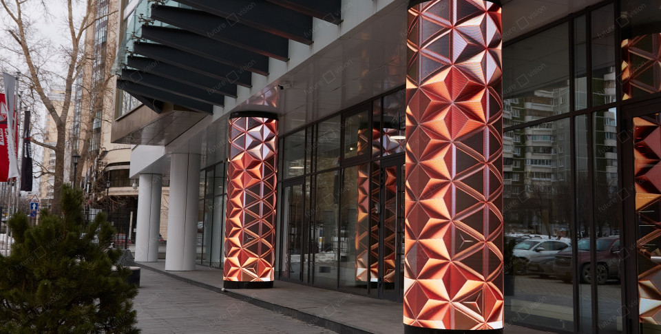 Уличная колонна Академия единоборств РМК Екатеринбург